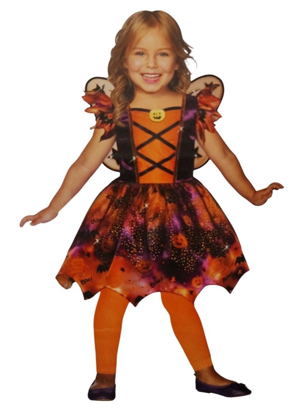 Toddler Girl 2T Trick Or Treat Fairy Dress and Wings Halloween Costume